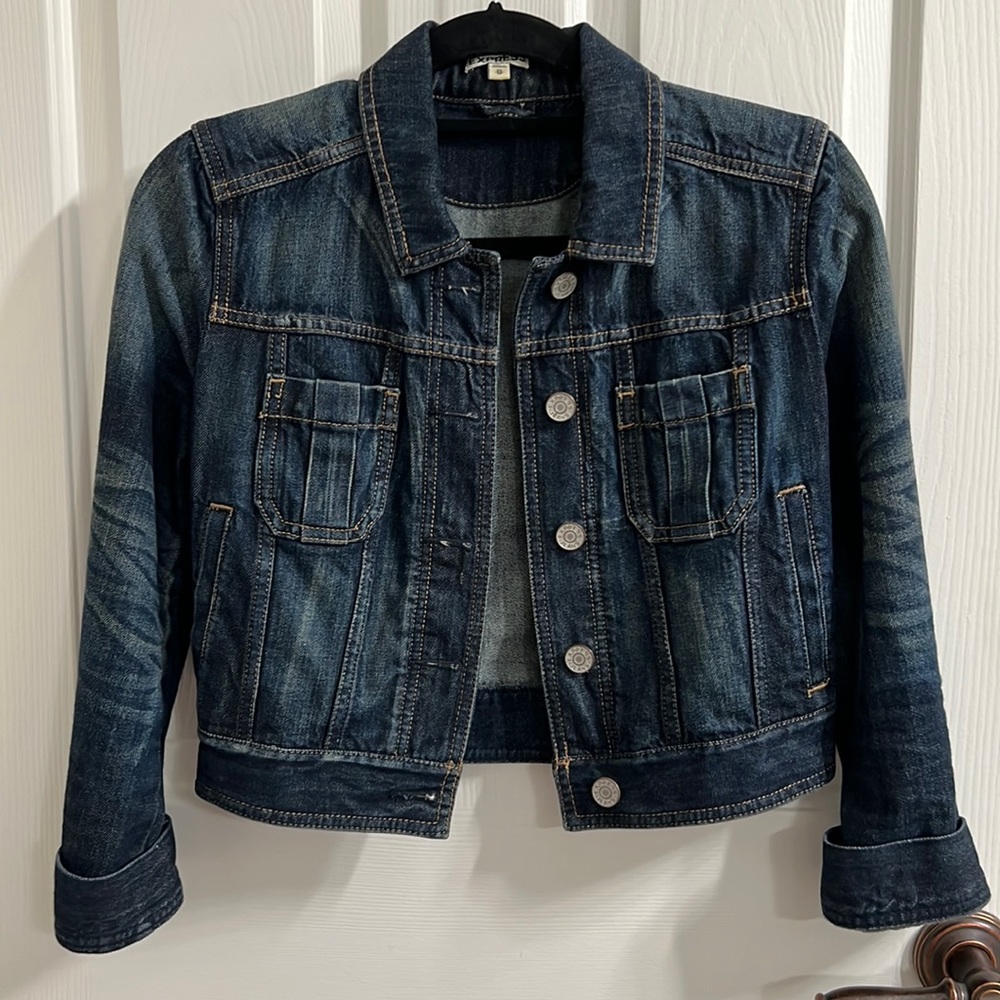 Express denim crop jacket